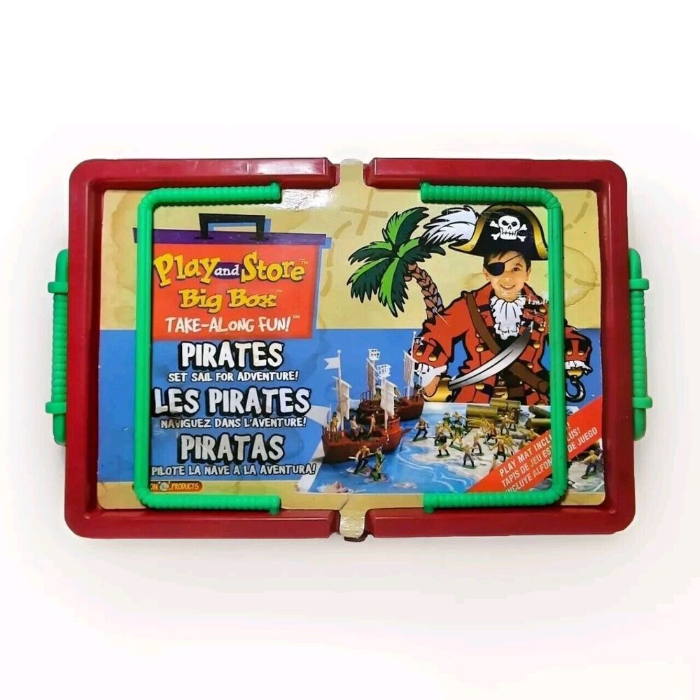 Pirates Play and Store Big Box  Take Along Fun Pirates Set Sail New HARD TO FIND - Picture 2 of 5